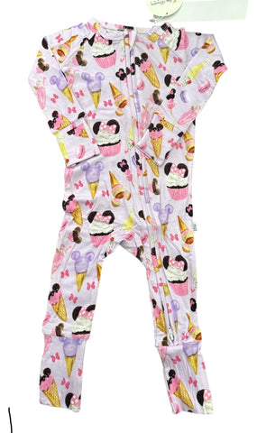 One Piece Zip Up  - Sweet Treats 2.0 Bamboo