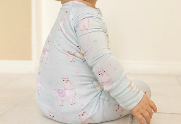 One Piece Zip Up  - Llama Bamboo