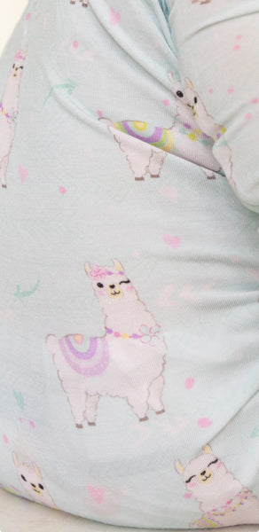 One Piece Zip Up  - Llama Bamboo