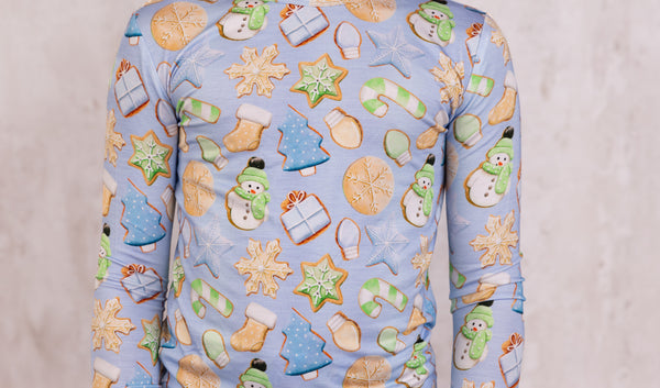 Two Piece - Christmas Cookie (blue/green) Bamboo