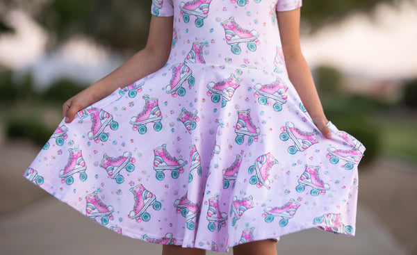 Twirl Dress - Roller Skates Poly/Spandex