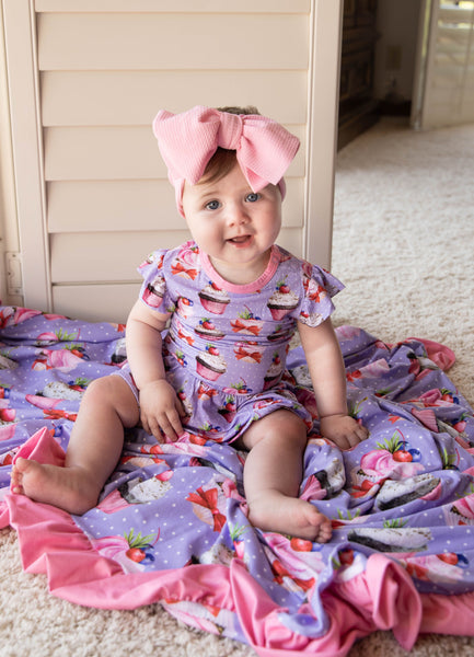 Twirl Romper - Cupcake Bamboo