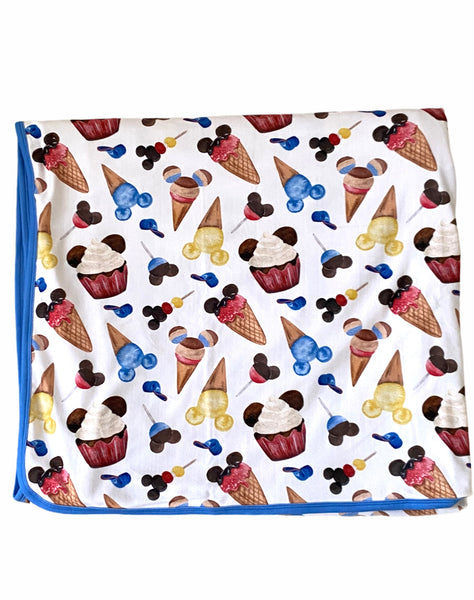 Cozy Cuddle Blanket - Boys Sweet Treats (poly/spandex)