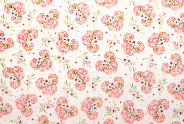 Pajamas with pink floral pattern